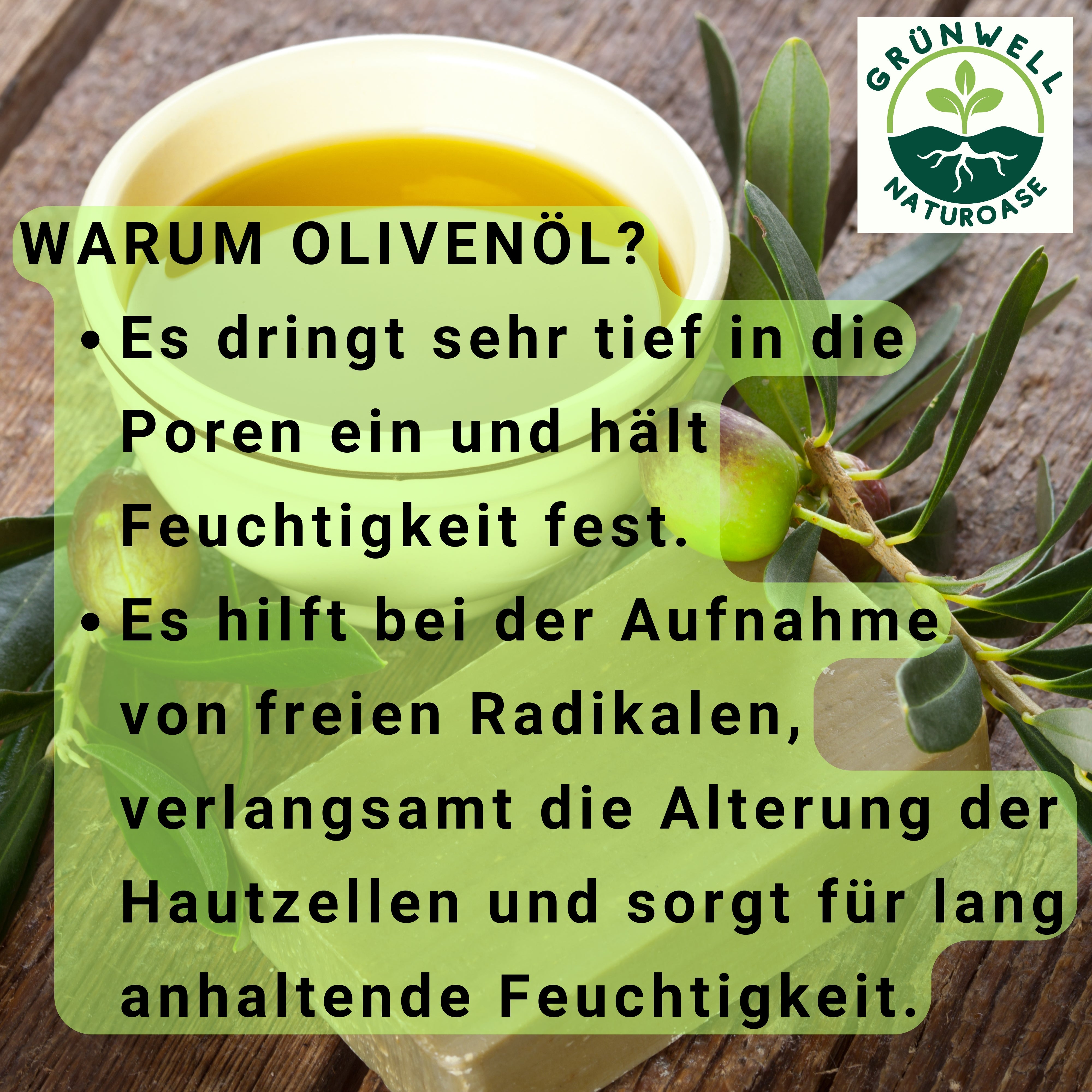 Grünwell Naturoase 6X Aleppo Seife Original ca.1200 gr 100% Olivenöl